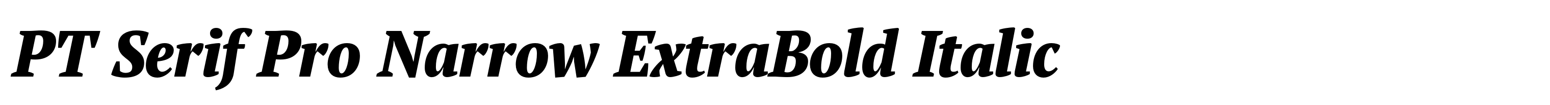 PT Serif Pro Narrow ExtraBold Italic